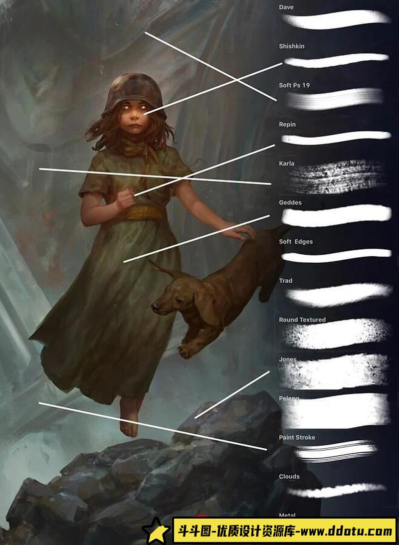 [Procreate笔刷]Gumroad-14支专为绘画而精心打造的Procreate画笔