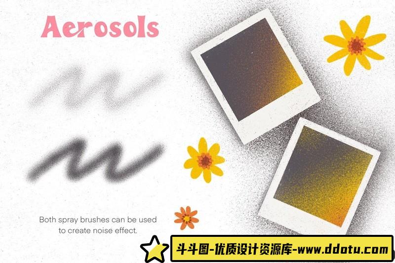 [Procreate笔刷]ProcreateAPP纹理笔刷套装TextureBrushSetforProcreate