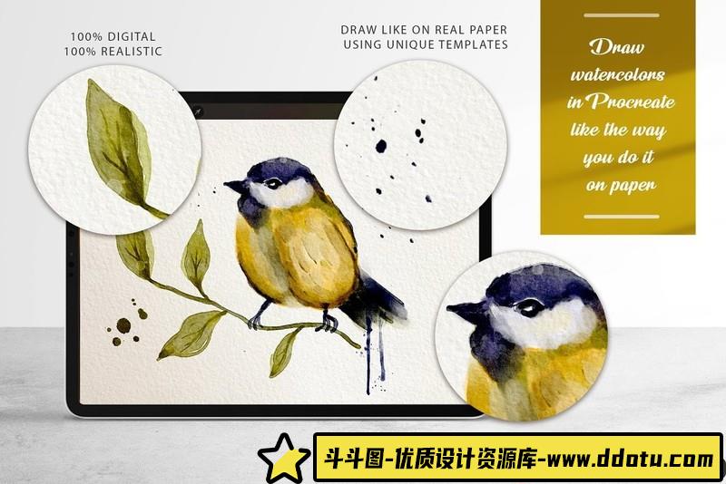 [Procreate笔刷]ProCreate笔刷，用于ProCreate的手绘图章画笔