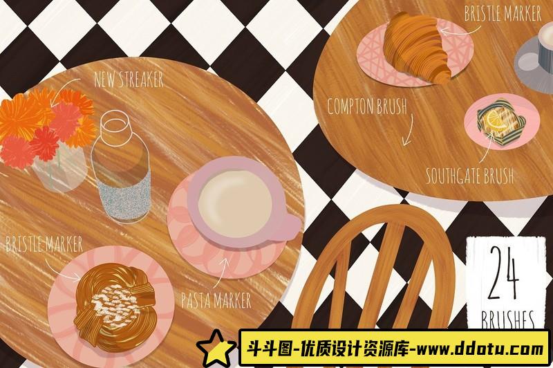 [Procreate笔刷]ProCreate笔刷-淡化和阴影Procreate刷组和Procreate教程