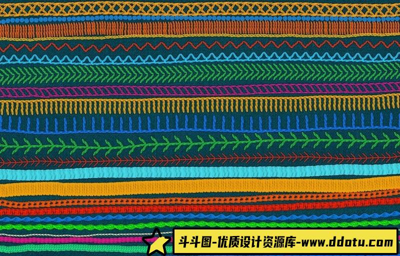 [Procreate笔刷]Procreate缝纫刺绣笔刷ProcreateSewingBrushes