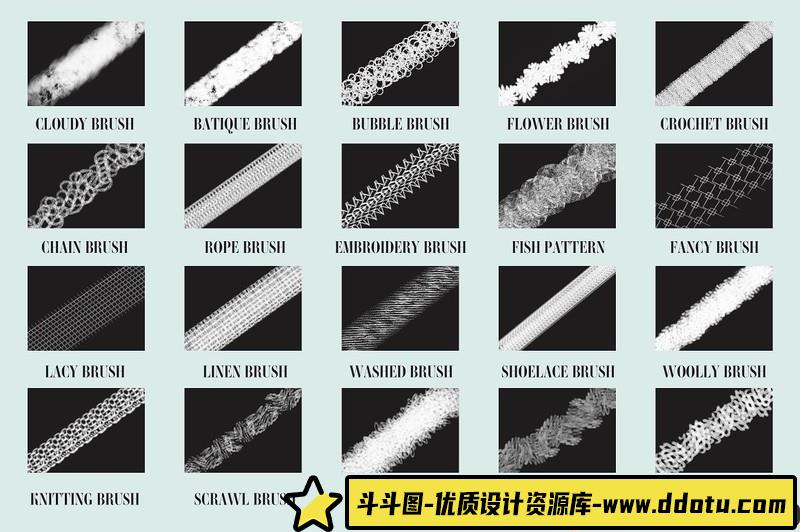 [Procreate笔刷]Procreate画笔-复古生活方式时尚杂志装饰Procreate笔刷