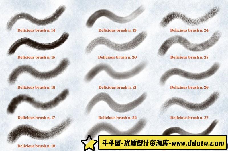 [Procreate笔刷]Procreate画笔套装-适用于艺术设计9套Procreate画笔笔刷合集