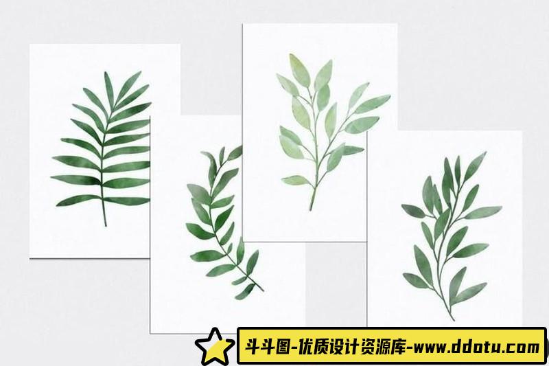 [Procreate笔刷]Procreate水彩笔套装-用于服装印花,结婚请柬和卡片,化妆品品牌包装