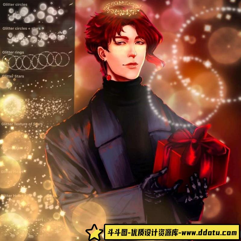 [Procreate笔刷]梦幻光点星星光斑浪漫Procreate笔刷合集