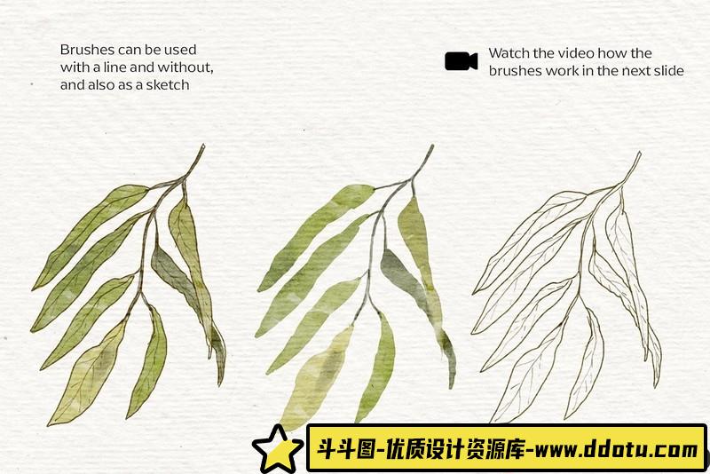 [Procreate笔刷]现代纸胶带vol1-30纹理和图案ProcreateApp画笔