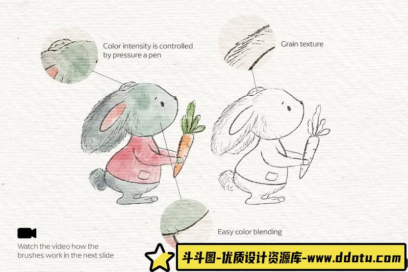 [Procreate笔刷]现代纸胶带vol1-30纹理和图案ProcreateApp画笔