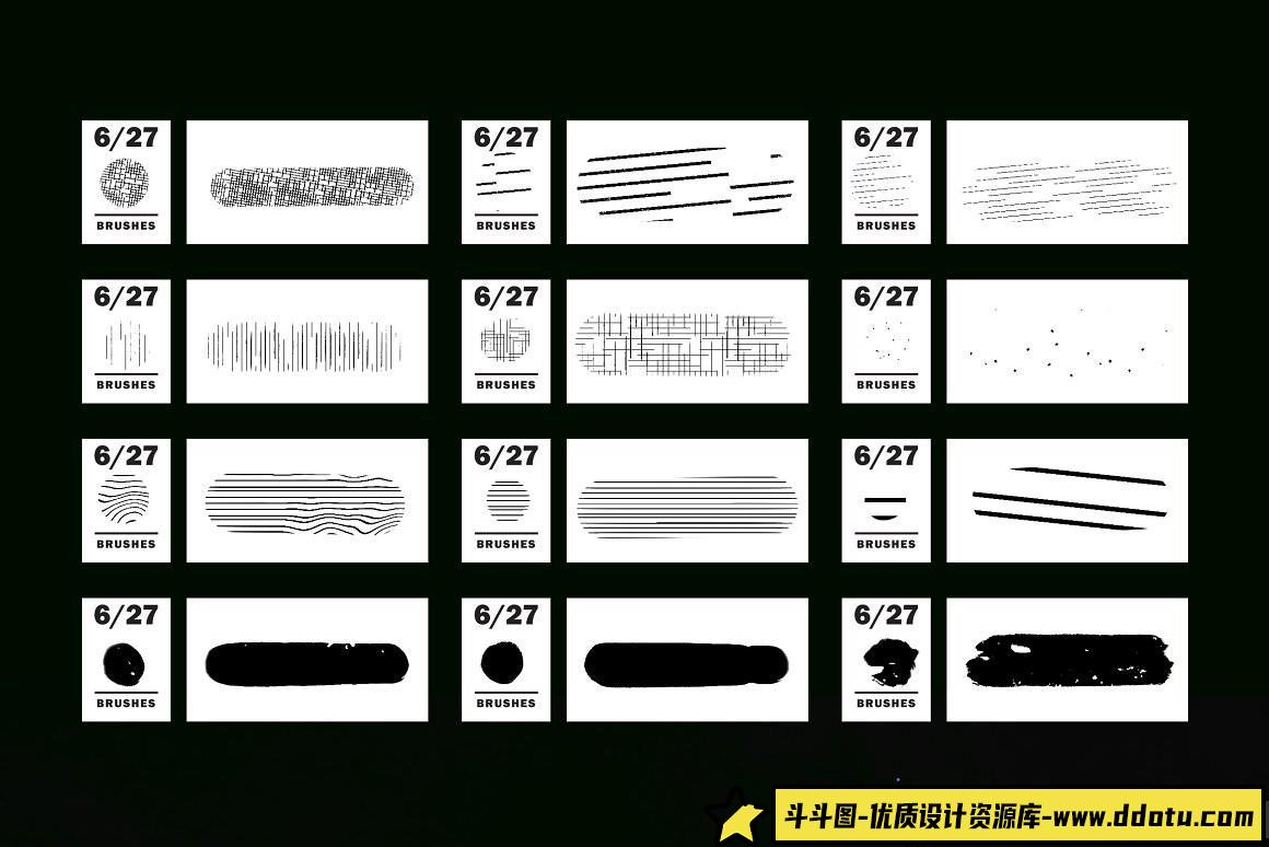 [Procreate笔刷]Procreate笔刷-漫画和半色调画笔 Comics & Halftone: Procreate Brushes