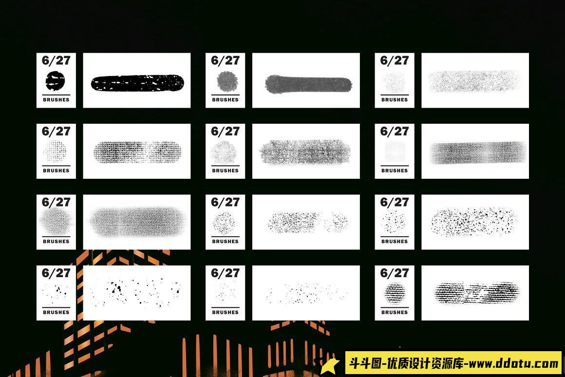 [Procreate笔刷]Procreate笔刷-漫画和半色调画笔 Comics & Halftone: Procreate Brushes