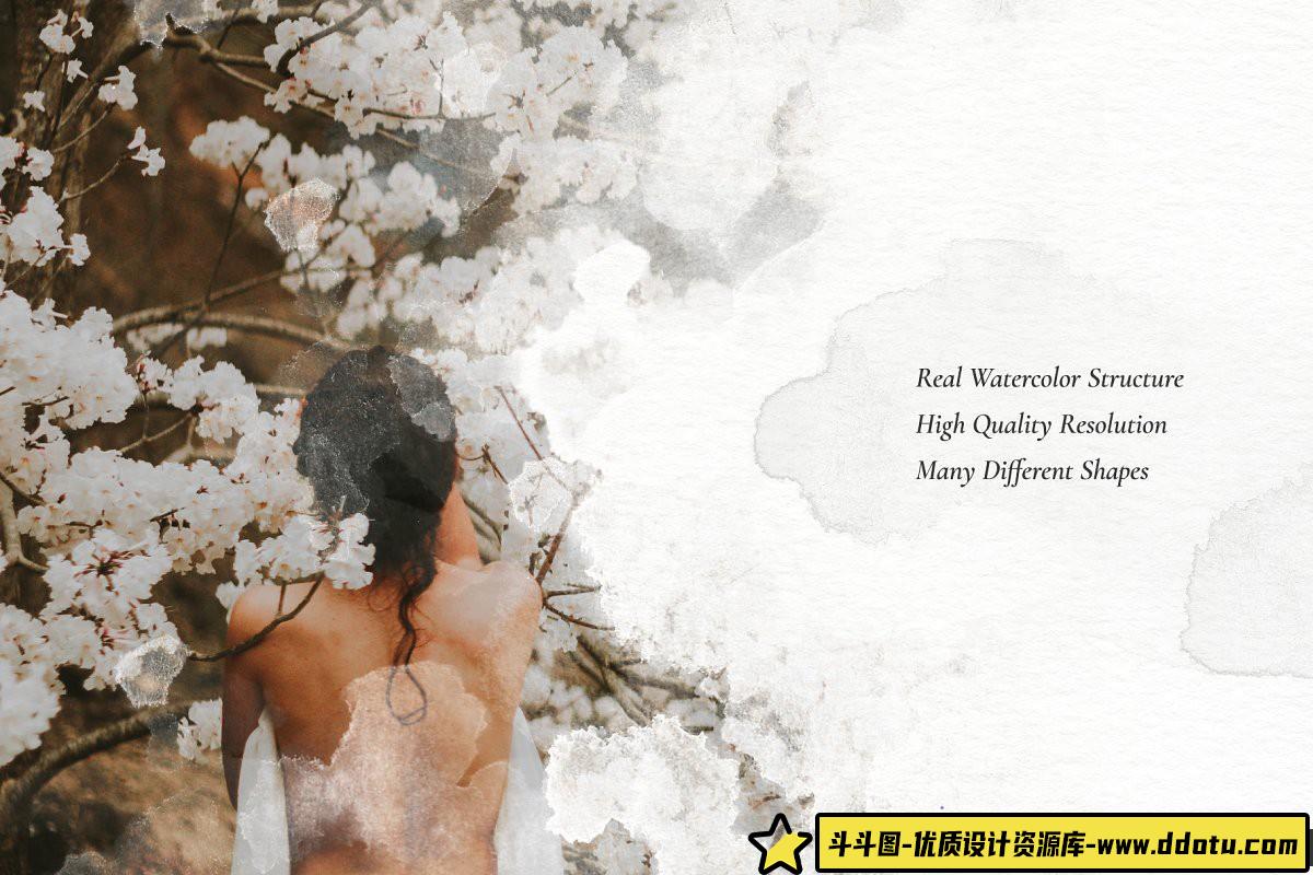 [Procreate笔刷]457个Procreate App水彩画笔刷套装下载 457 Watercolor Stamps for Procreate