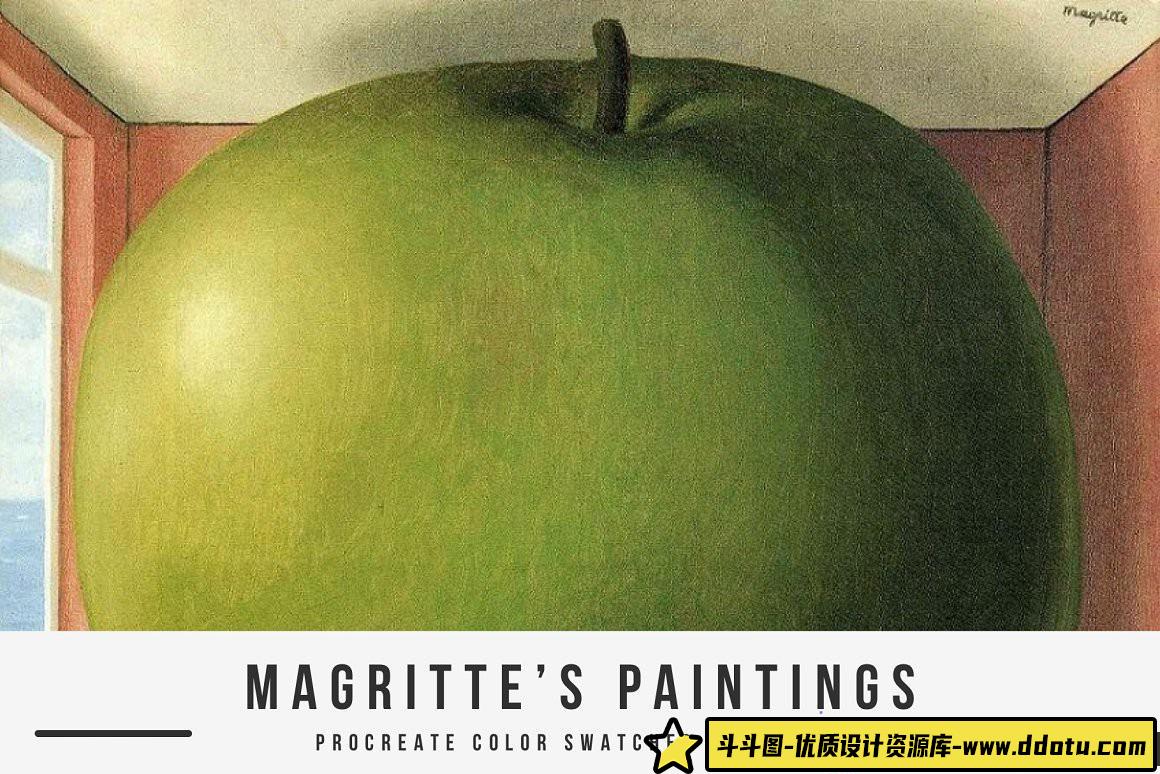 [Procreate笔刷]雷内·马格利特（Rene Magritte）的Procreate笔刷和彩色色板