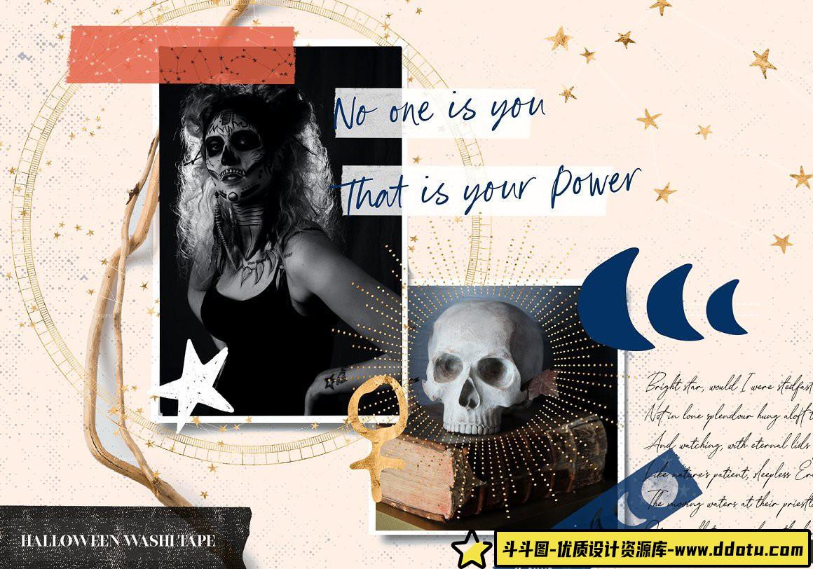 [Procreate笔刷]现代纸胶带vol 1-30纹理和图案Procreate App画笔