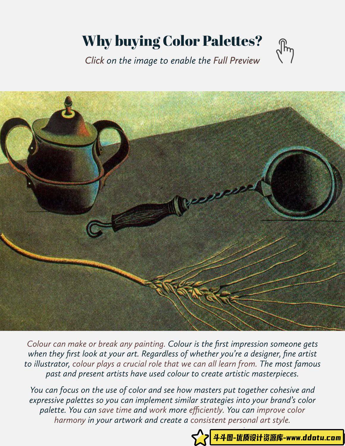 [Procreate笔刷]琼·米罗（Joan Miro）Procreate画笔和彩色色板-附视频教程