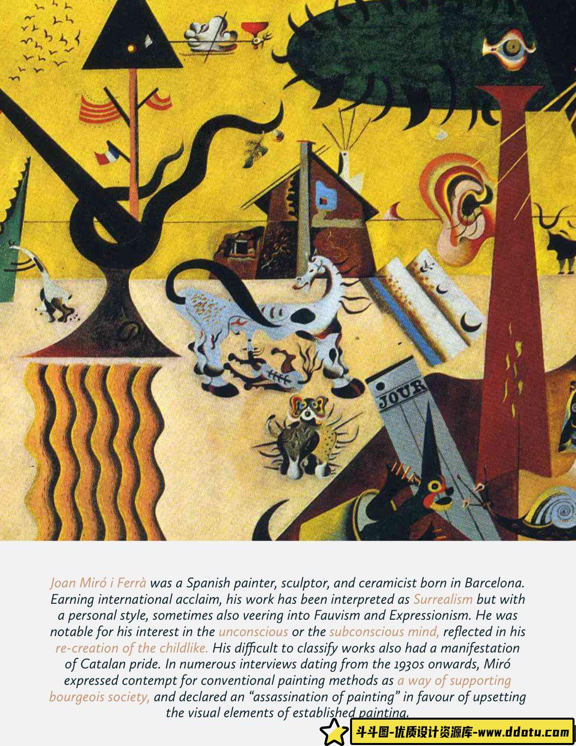 [Procreate笔刷]琼·米罗（Joan Miro）Procreate画笔和彩色色板-附视频教程