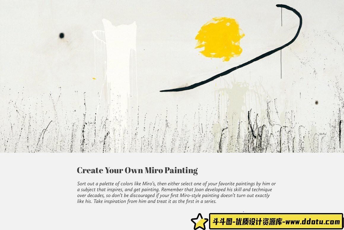 [Procreate笔刷]琼·米罗（Joan Miro）Procreate画笔和彩色色板-附视频教程