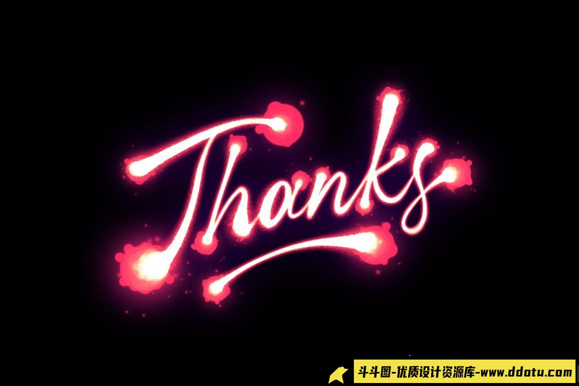 [Procreate笔刷]30多个Procreate霓虹笔刷Procreate Neon Brushes画笔下载