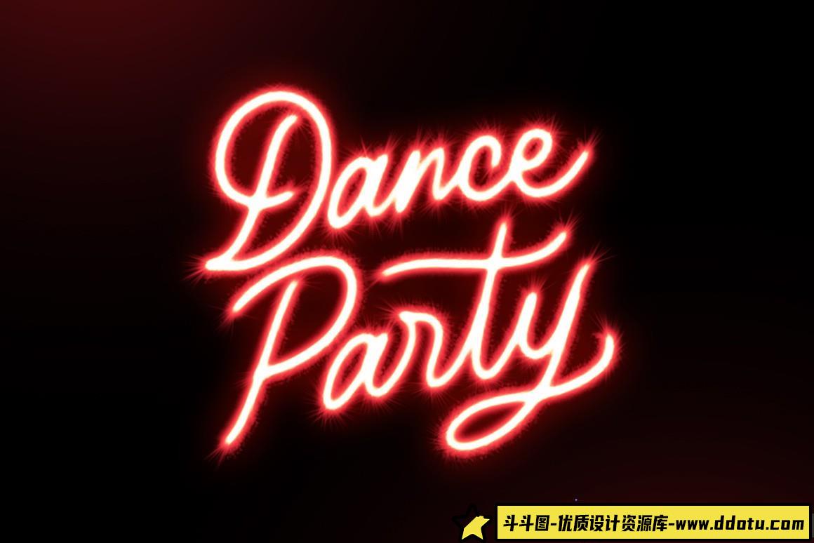 [Procreate笔刷]30多个Procreate霓虹笔刷Procreate Neon Brushes画笔下载