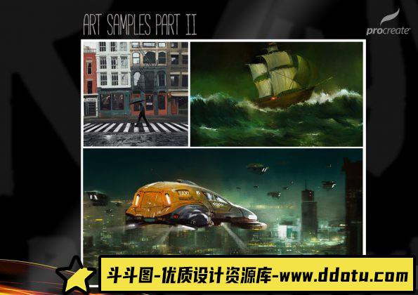 [Procreate笔刷]RAZUM INC 65支最新Procreate笔刷套装 支持Procreate 5