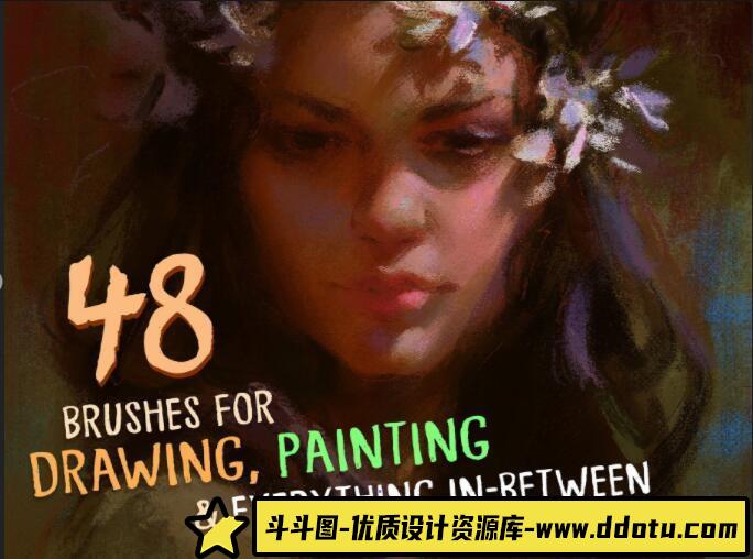 [Procreate笔刷]Artstation – 莱恩的粉彩专业Procreate笔刷包集合