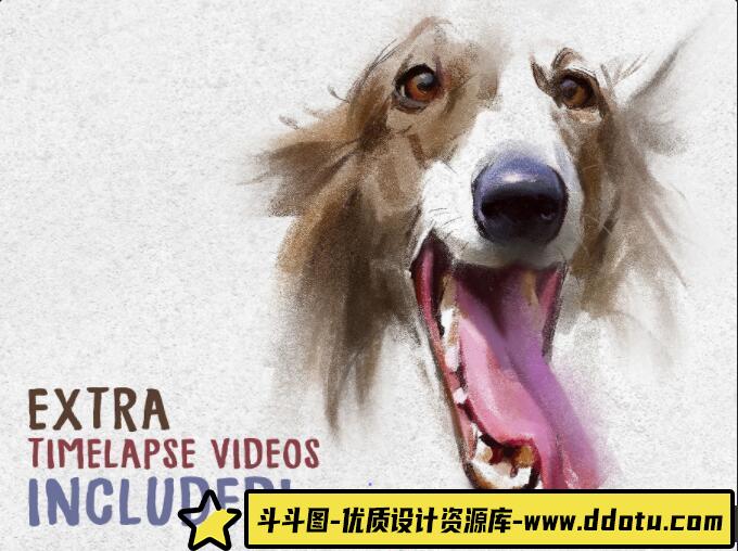 [Procreate笔刷]Artstation – 莱恩的粉彩专业Procreate笔刷包集合