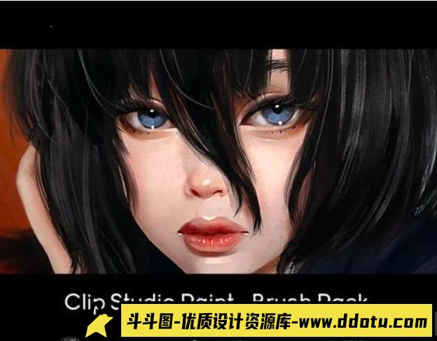 [ClipStudioPaint画笔]适用于Clip Studio Paint 的人像绘画画笔包-斗斗图