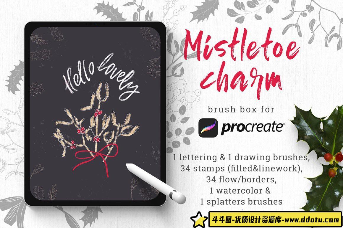 [Procreate笔刷]Procreate画笔套装-创建手绘外观设计所需要的一切Procreate画笔