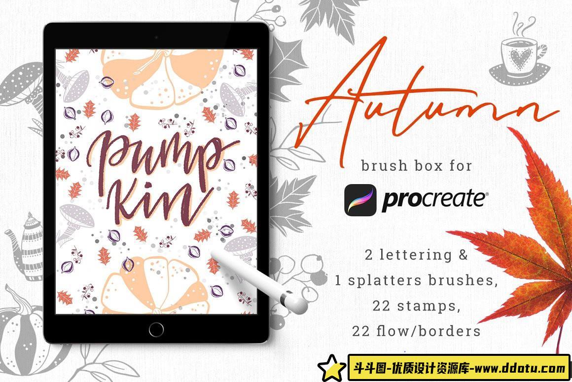 [Procreate笔刷]Procreate画笔套装-创建手绘外观设计所需要的一切Procreate画笔