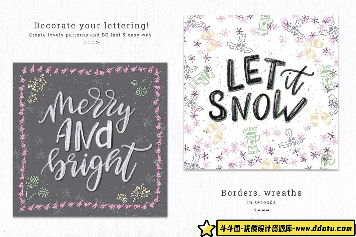 [Procreate笔刷]Procreate画笔套装-创建手绘外观设计所需要的一切Procreate画笔