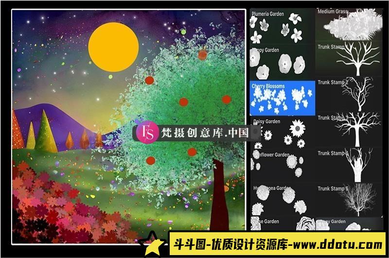 50+农场果园主题Procreate笔刷-斗斗图