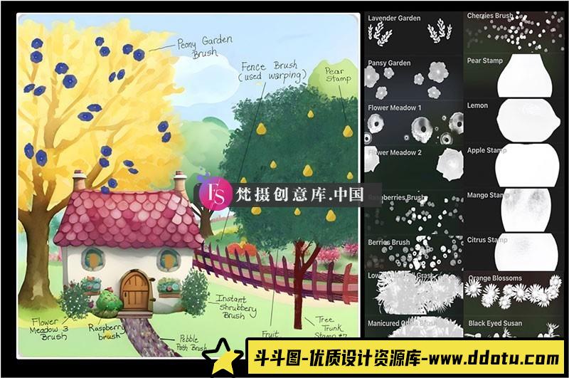 图片[3]-50+农场果园主题Procreate笔刷-斗斗图