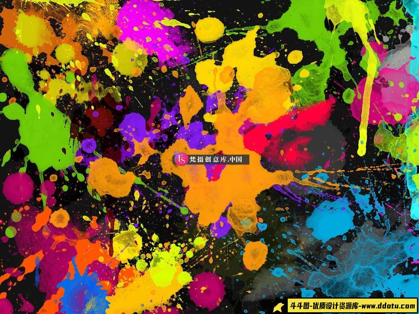 图片[3]-50个高清泼墨喷溅效果PS笔刷-斗斗图