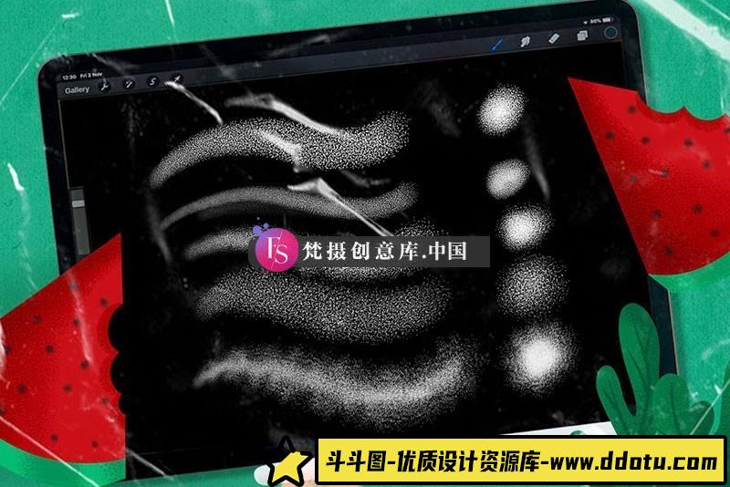 图片[2]-Procreate噪点纹理笔刷-斗斗图