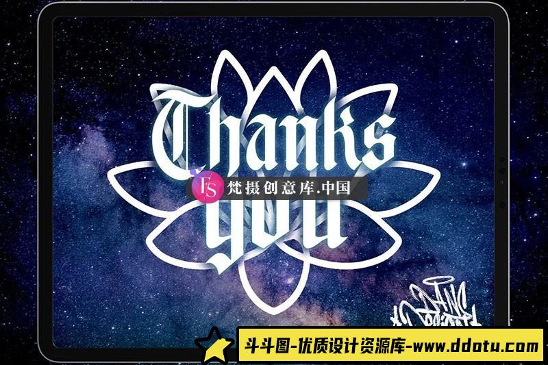 图片[3]-Procreate荷花和饰品纹身图案笔刷-斗斗图