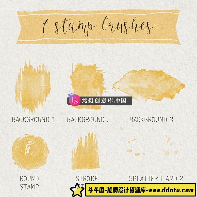 图片[3]-圣诞树、松树Procreate笔刷-斗斗图