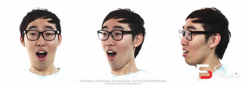 SY33- 三视图头部表情图-摄影参考专区-390MB-240P