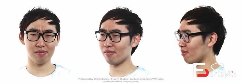 SY33- 三视图头部表情图-摄影参考专区-390MB-240P