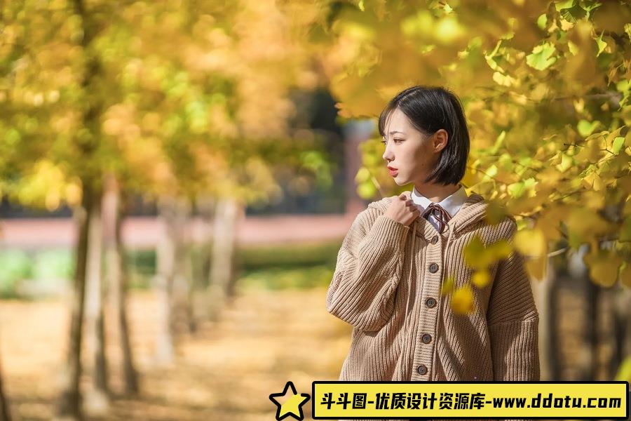 银杏少女 -摄影参考审美提升 [11P-73.34 MB]-斗斗图