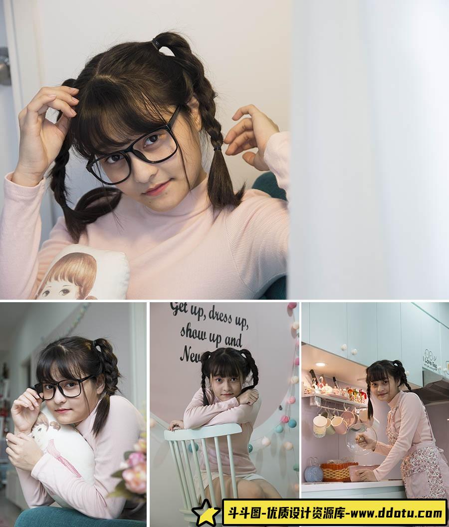 双马尾卡爱女孩轻私房RAW原片28P-斗斗图