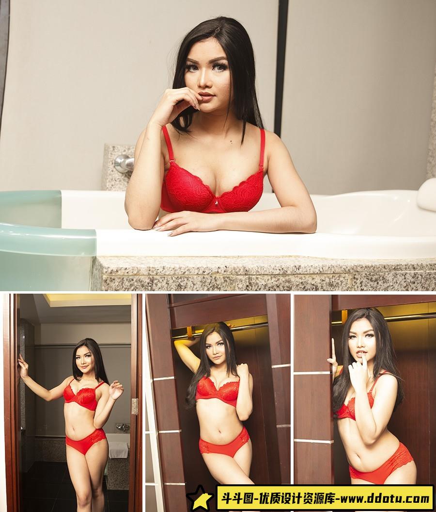 酒店内衣私房美女RAW原片42P,人像后期修图练习RAW素材-斗斗图