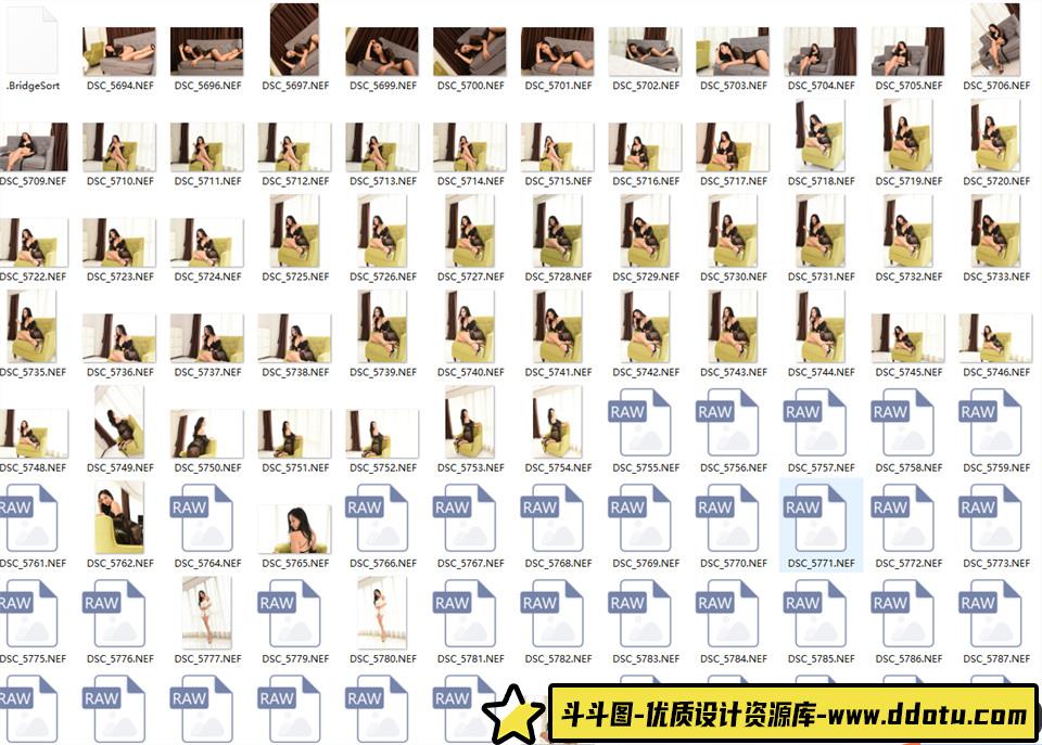 酒店性感私房照美女人像RAW原片239P