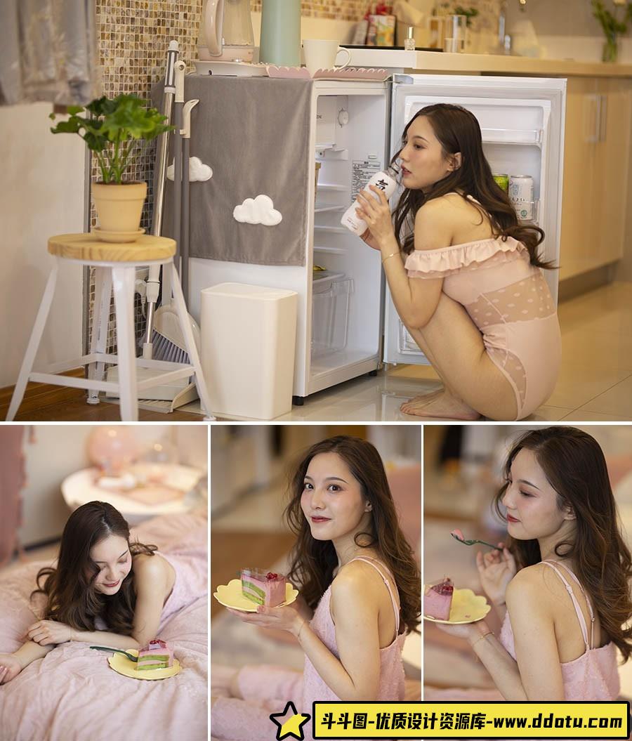 室内轻私房美女人像RAW原片203P后期修图练习RAW素材-斗斗图