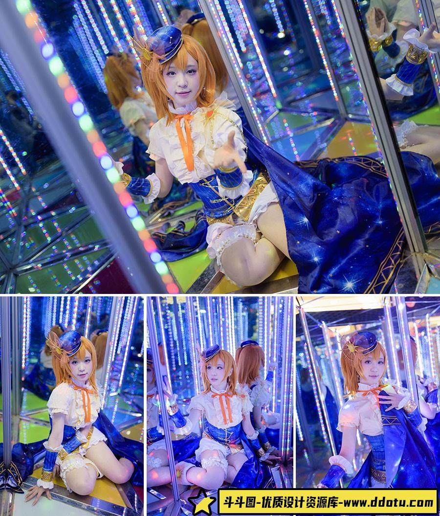 KTV室内cosplay12P美女人像RAW原图，PS修图RAW素材-斗斗图