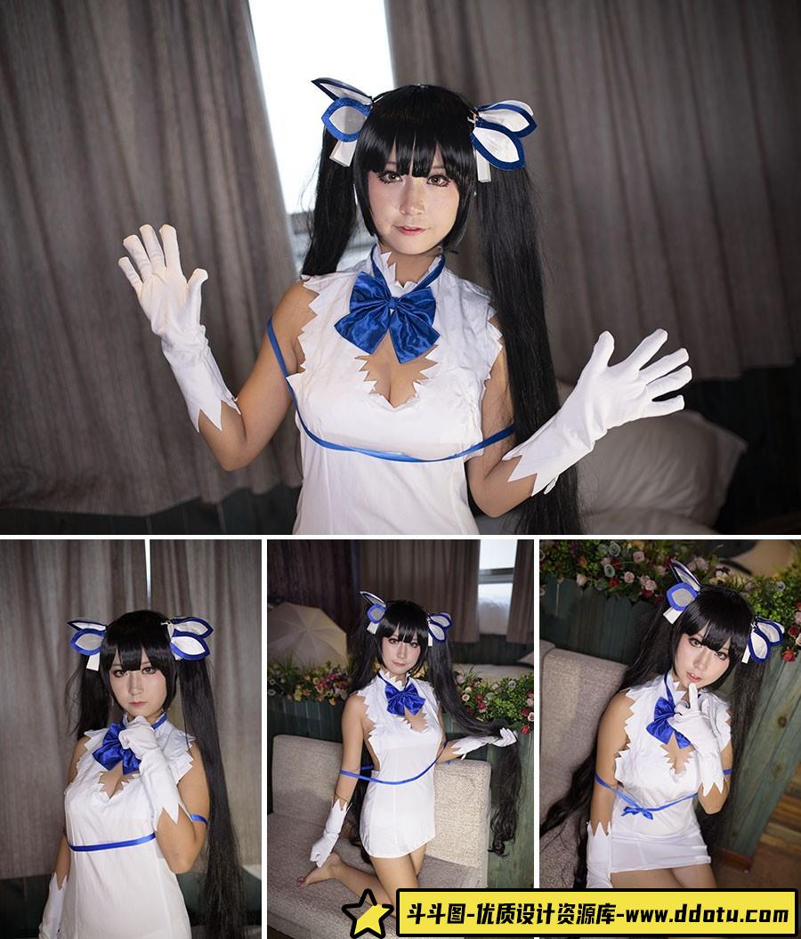 酒店cosplay美少女人像RAW原片12P,后期修图RAW-斗斗图