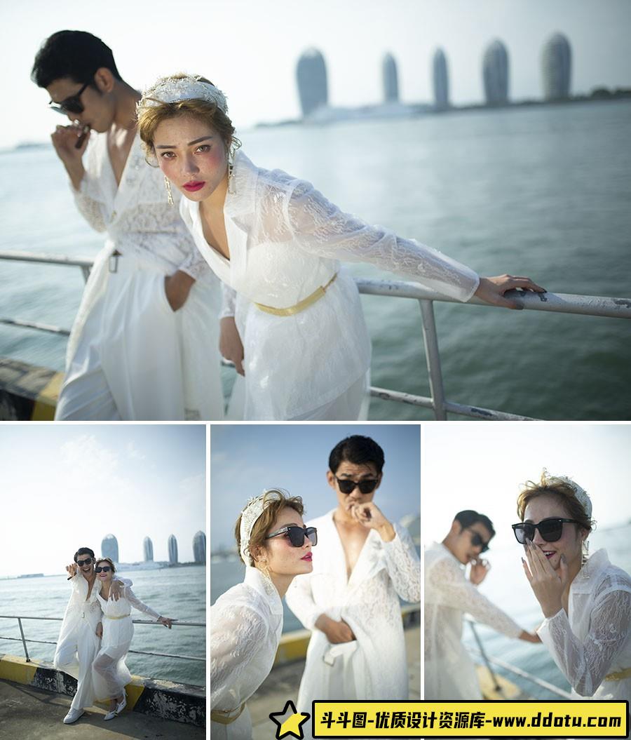 凤凰岛旅拍婚礼情侣写真RAW原图18p,后期修图练习RAW素材-斗斗图
