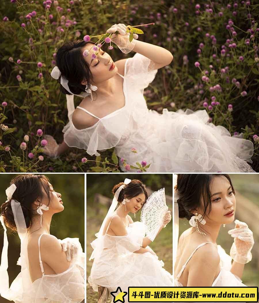 31张户外美女人像摄影尼康RAW原图,人像修饰后期练习RAW素材-斗斗图