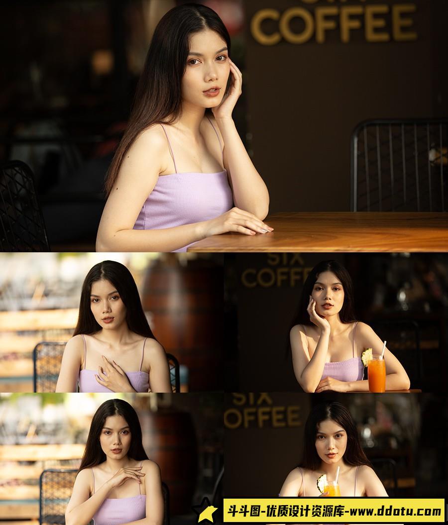 [时尚人像RAW原图]20张室内气质美女人像摄影RAW原图素材-佳能CR2样片素材-斗斗图