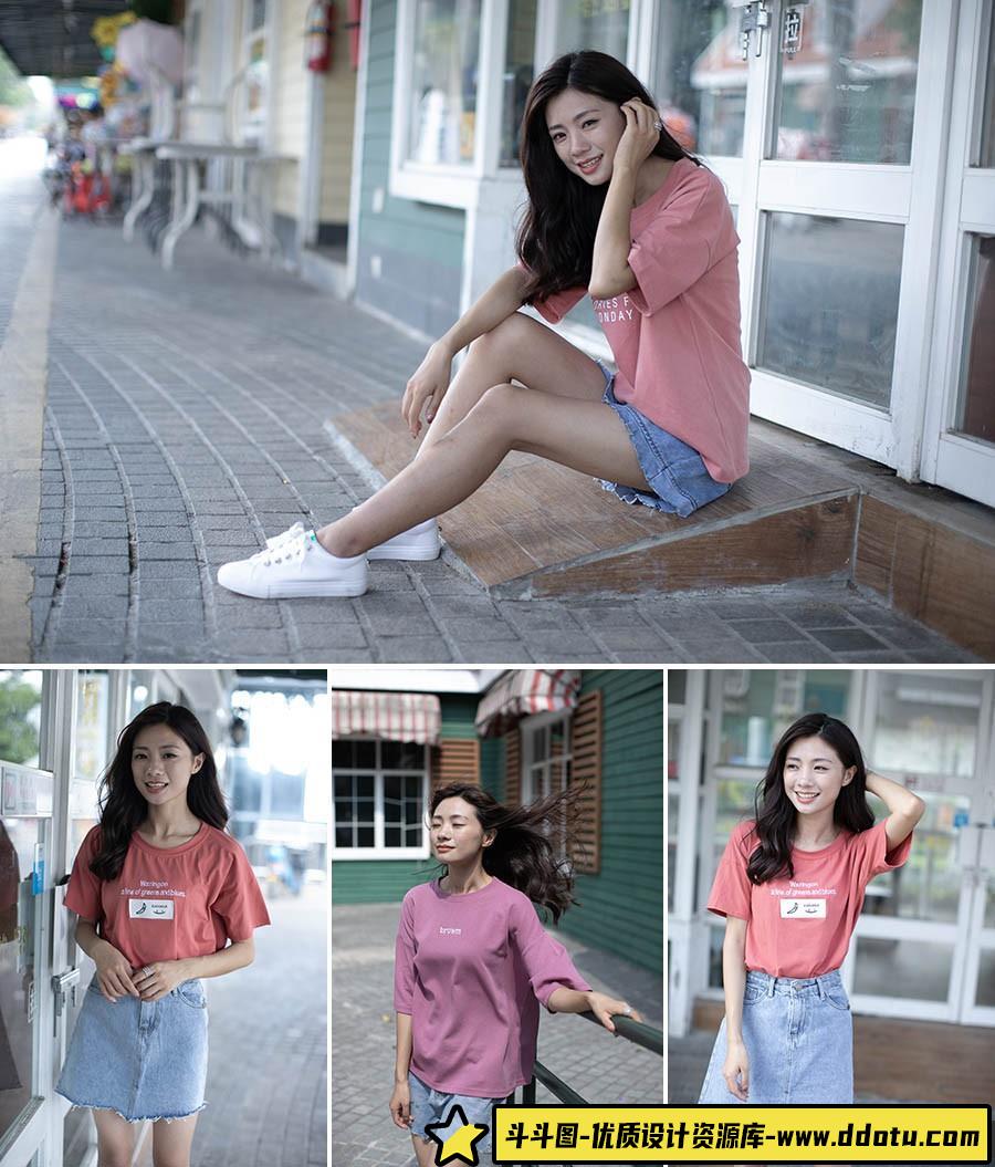 [时尚人像RAW原图]36张时尚街拍美少女摄影RAW原图素材-CR2格式原图素材-斗斗图