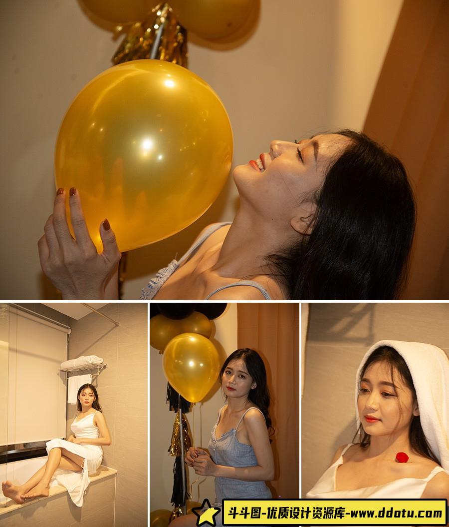 [时尚人像RAW原图]17张室内美女摄影写真人像RAW原图素材-尼康NEF格式原图-斗斗图
