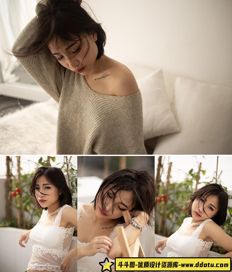 [时尚人像RAW原图]7张情绪美女人像摄影RAW原图素材-佳能CR2格式原图素材-斗斗图