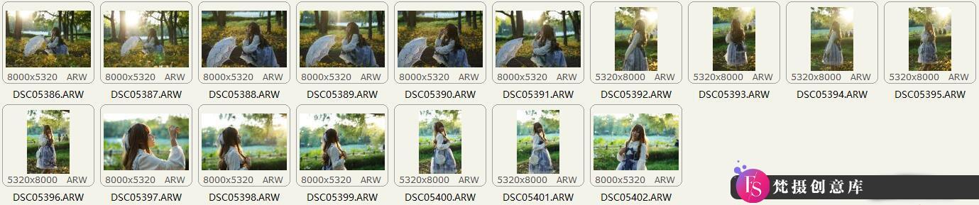 [时尚人像RAW原图]137张户外美女人像写真摄影RAW原图素材-ARW格式原图